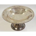 A silver pedestal dish 11.5cm high, Atkin Brothers, Sheffield, 1924 400.