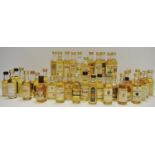 Forty whisky miniatures including a Duncan Taylor 23 year matured in oak casks, distilled at Brora,