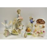 Decorative ceramics - a Royal Doulton Bramble Hedge figure of Clover, boxed; another Basil,