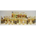 Whisky Miniatures - Forty scotch examples including Bladnoch Distillery single lowland malt scotch