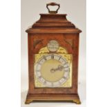 A late George VI Charles Frodsham walnut & gilt brass mounted carriage clock,