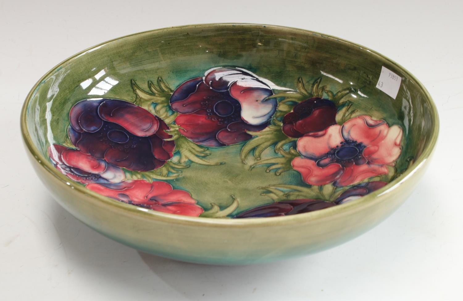 A Moorcroft Anemone pattern bowl,