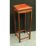 A Chinese hardwood jardiniere stand