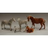 A Beswick model horse,