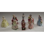 A Royal Doulton miniature figure, Cissie HN1809; others,