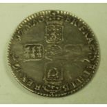 A William III 1697 silver shilling