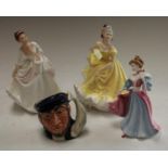 Ceramics - a Royal Doulton figure, Carol, HN2961; another, Ninette,