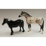 A Beswick model horse, Appaloosa; another,