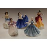 A Royal Doulton figure, Belle Figure of the Year 1996, HN3703; others,