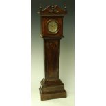Miniature Furntiure - a George III style longcase clock, the movement marked Pat.
