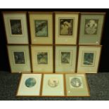 Edmund Dulac, after, a set of eleven decorative Fairy Story and Mythological prints,