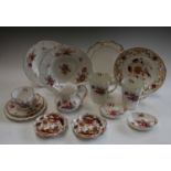 A pair of Royal Crown Derby Olde Avesbury five petal trinket trays; a Posies pattern teacup,