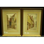 James Lawson Stewart A Pair, Gorlston Fishermans' Quarters and Shallow Street Sunderland signed,