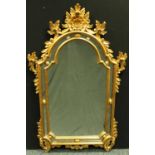 A contemporary Regency design giltwood looking glass,