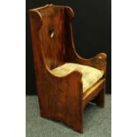 An Arts and Crafts lambing chair,