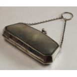 An early 20th century silver ladies ball or evening purse,