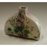 A Franz Porcelain vase, moulded with flowers in relief, designed by Li Yum, FZ00561, 17.