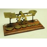 A set of postage scales, Inland Letter Post, S.