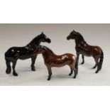 A Beswick model horse, Exmoor; others,