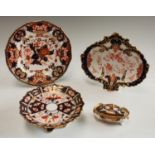 A Royal Crown Derby Imari palette 2451 pattern miniature comport, 17cm diameter,