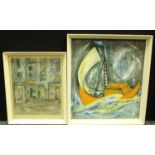 John Budgett Old Brum signed, dated 1968, pastel, 31cm x 26cm; another Yacht, signed,