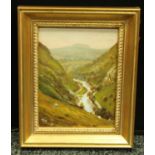 James D Preston Dovedale signed, oil on board,