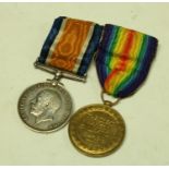 Medals, World War I, a pair, British War and Victory, named to S4-129704 Gnr S Lyons,