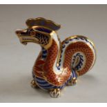 A Royal Crown Derby paperweight, Dragon, second quality,