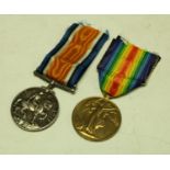 Medals, World War I, a pair, British War and Victory, named to 206115 Gnr M S Hatfield,