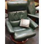 An Ekornes Stressless reclining armchair