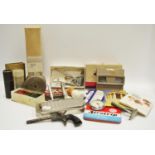 Gentleman's ephemera - cap gun; various razors; Post Office Savings Bank; pocket watch,