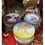 Ceramics - a quantity of collectors' plates, Limoges,