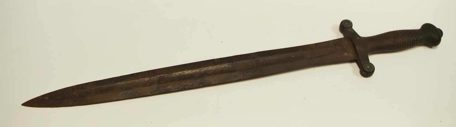 19th century brass mounted short sword