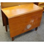 A 19th century mahogany rectangular dropleaf table