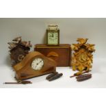 Two Black Forest style cuckoo clocks,