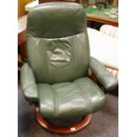 An Ekornes Stressless reclining armchair