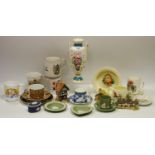 Decorative ceramics - Lynn Chase Amazonian jaguar trio; Minton Bi-centenary Minton Rose Bud No.