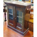 An oak table top cabinet,