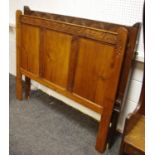 An ‘18th century’ oak double bed head,