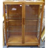A Retro design mahogany bookcase cabinet,