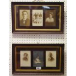 Six Edwardian family photographs,