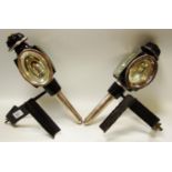 Local Interest - a pair of Victorian coach lamps,