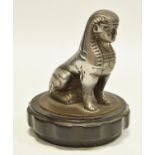Motoring Interest - a car mascot/radiator cap in the form of a sphinx,