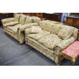 A 1930/40's drop arm two seat sofa;