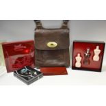 A leather Mulberry shoulder bag; Aspinal purse; a boxed Jean Paul Gaultier 'Classique' gift set;