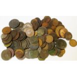 Numismatics - various 18th century and later copper coinage and tokens,