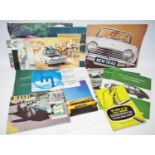 Motoring interest - car brochures/leaflets for the Panther Solo, Evante, The Rickman Ranger,