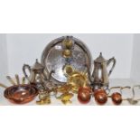 Metalware - two solid bronze jewellers anvils; a heavy gauge bronze ashtray;