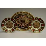 A Royal Crown Derby 1128 miniature tea tray;