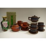 Two oriental tea sets (boxed);